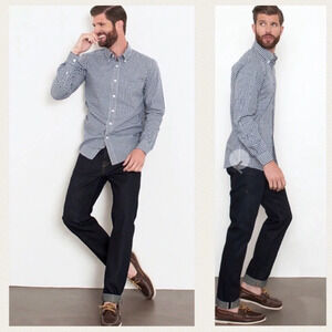 COMBATANT GENTLEMEN 100% Cotton Selvedge Button Fly Slim Straight Jeans. 31